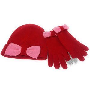 Kate Spade Beanie and Glove Gift Set